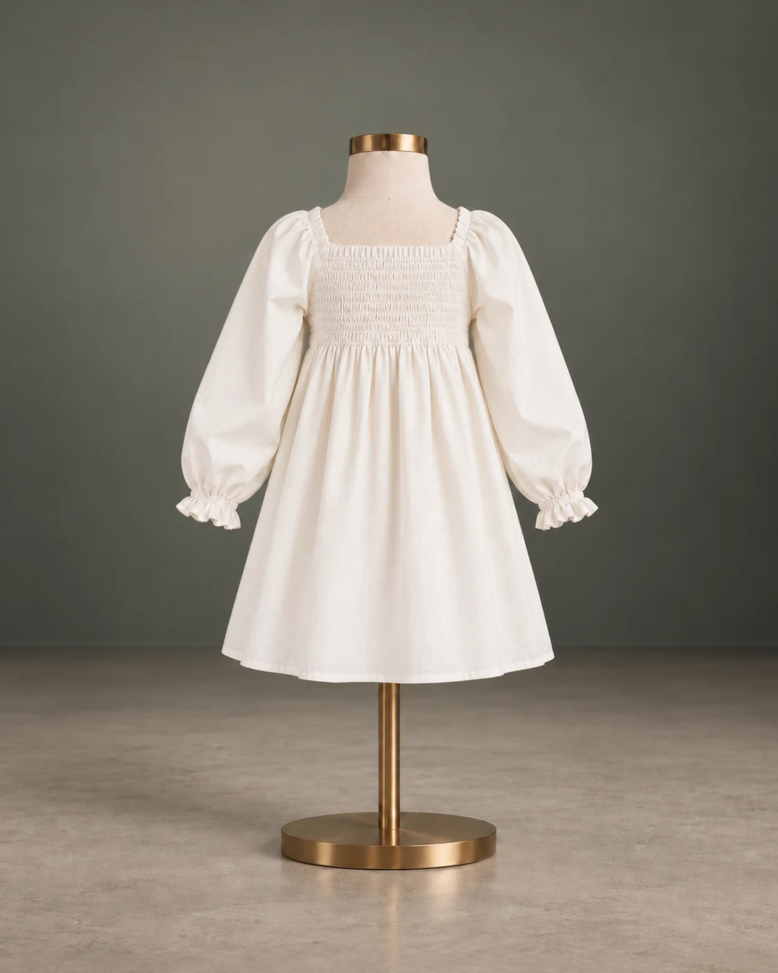 Off-white dress, front view