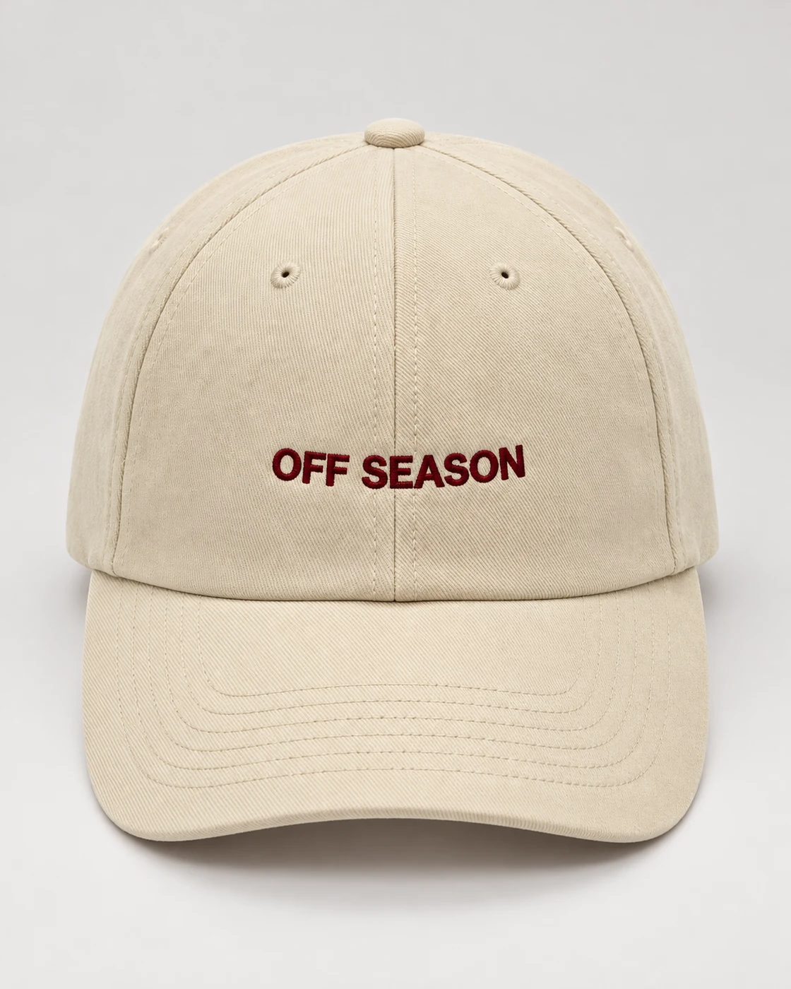 Gorra nude con bordado, vista frontal